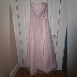 Alfred Angelo Strapless Pink 2006 Prom Dress